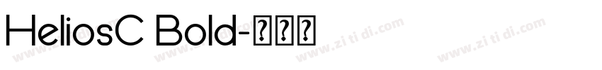 HeliosC Bold字体转换
